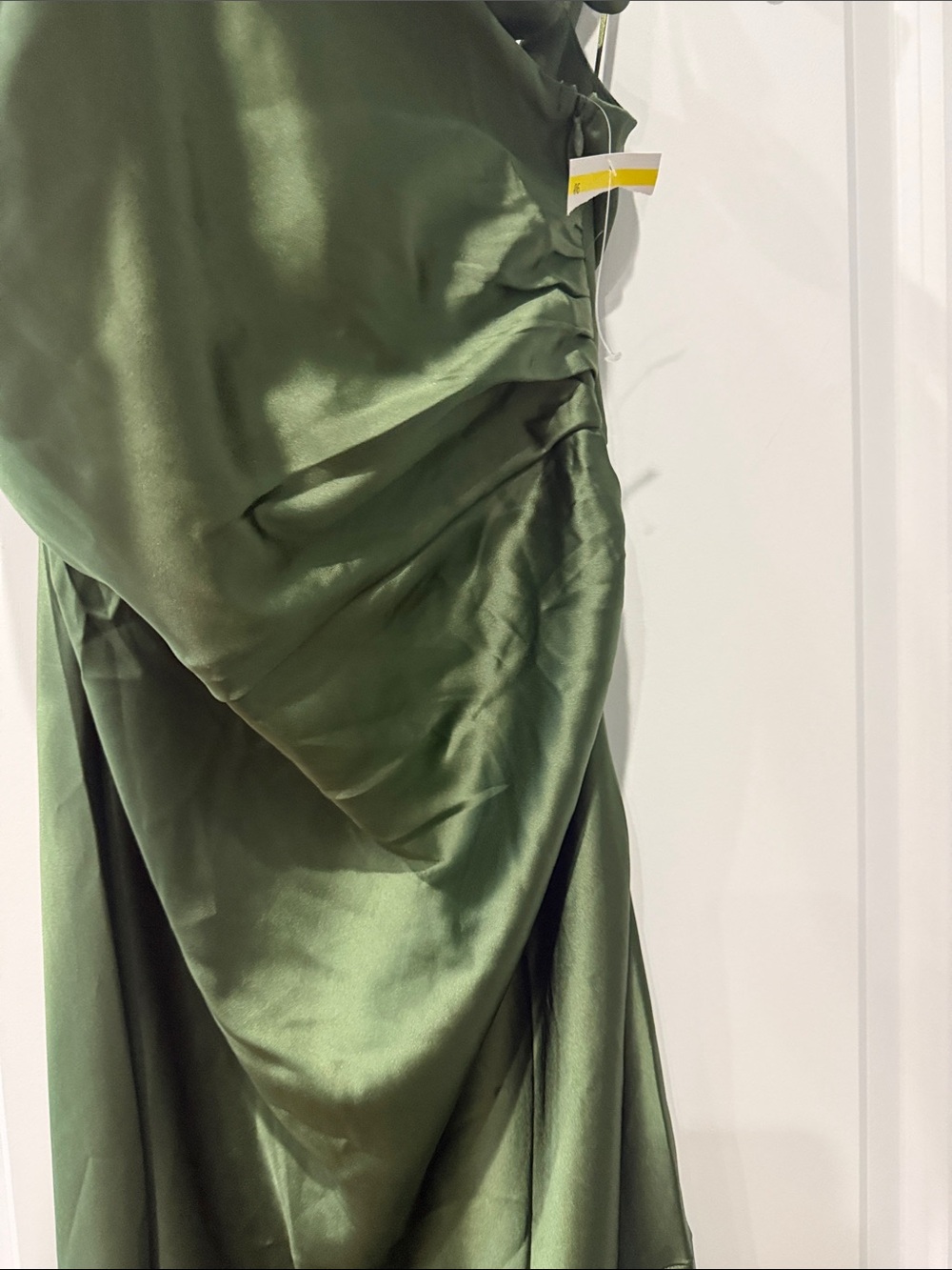 Petal & Pup Selma One-Shoulder Satin Gown - Picture 6 of 9
